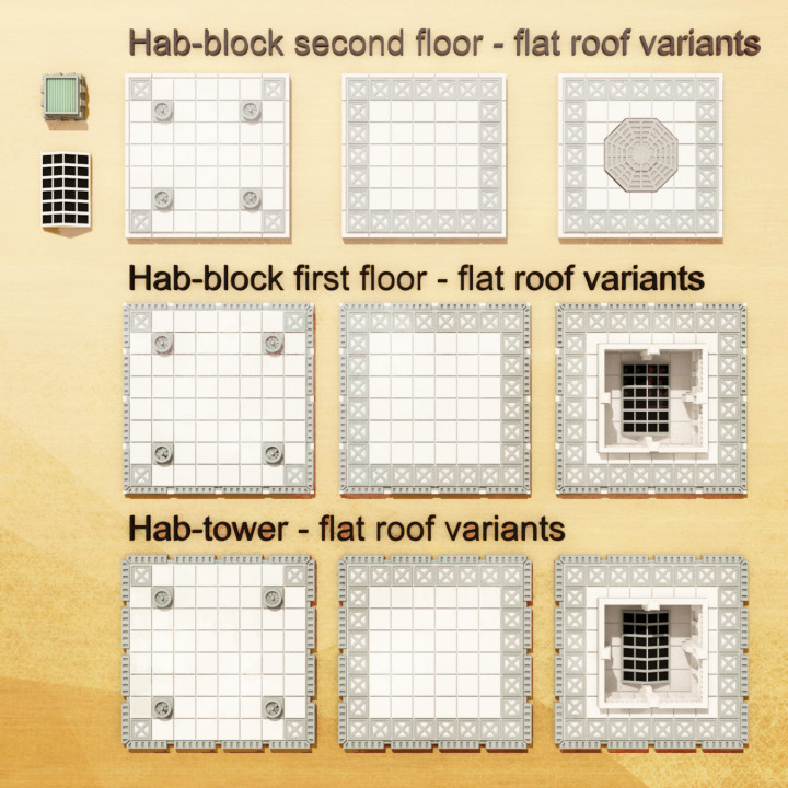 Concretium Hab-block / Hab-tower flat roofs image