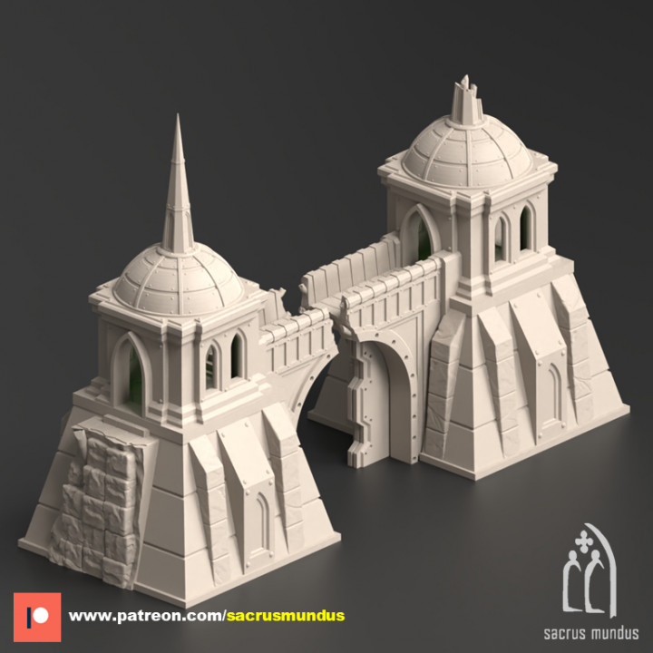 3D Printable Divine Bastion, A Failed Arcology By Sacrusmundus