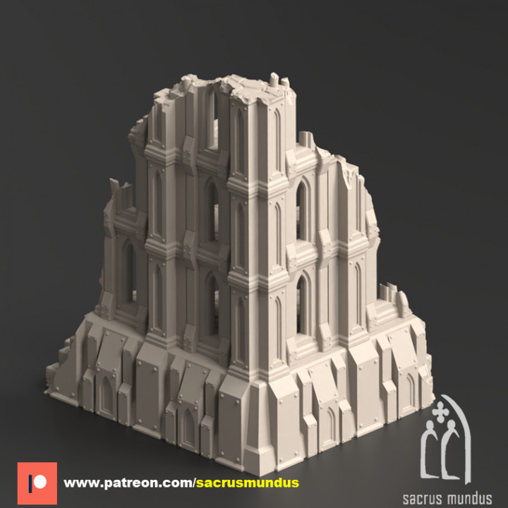 3D Printable Divine Bastion, a Failed Arcology by Sacrusmundus