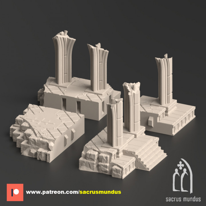 3D Printable Divine Bastion, a Failed Arcology by Sacrusmundus