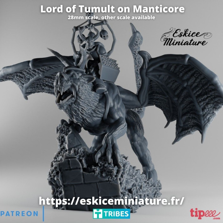 Lord of Tumult on Manticore - 28mm image