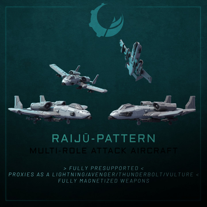 Raiju-Pattern Multi-Role Attack Aircraft