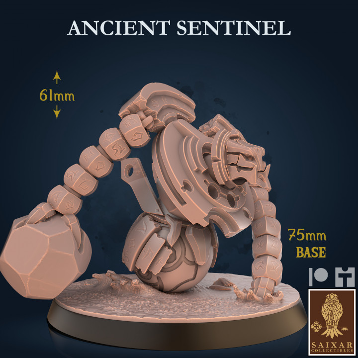 3D Printable Ancient Sentinel by Saixar Collectibles