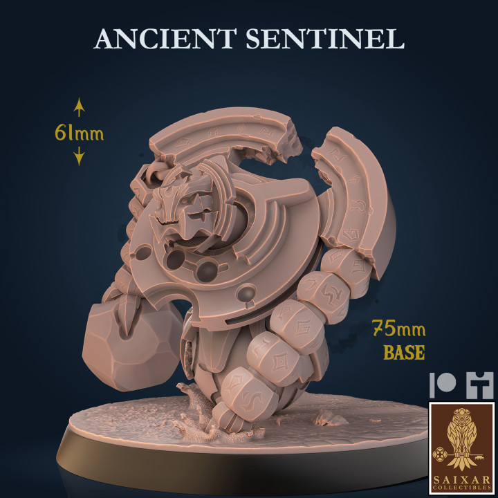 3D Printable Ancient Sentinel by Saixar Collectibles
