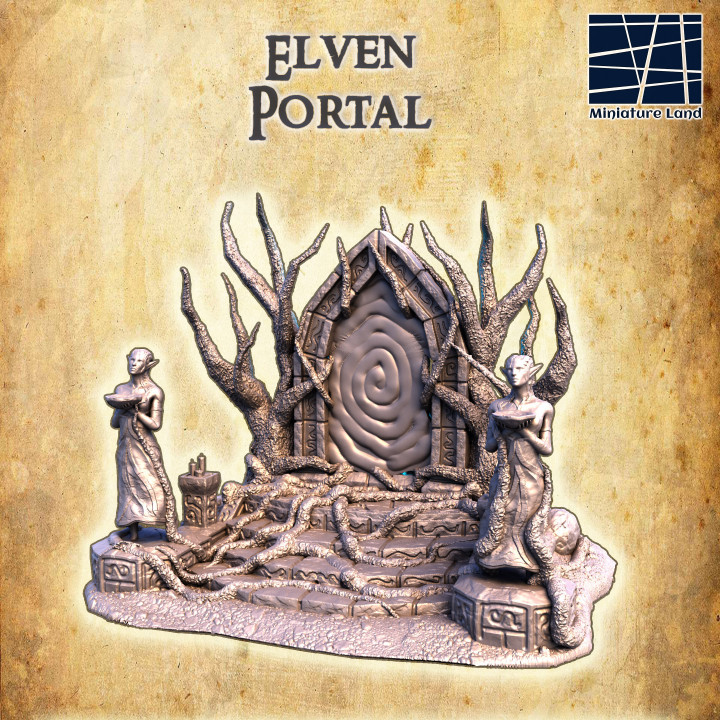 Elven Portal - Tabletop Terrain - 28 MM image