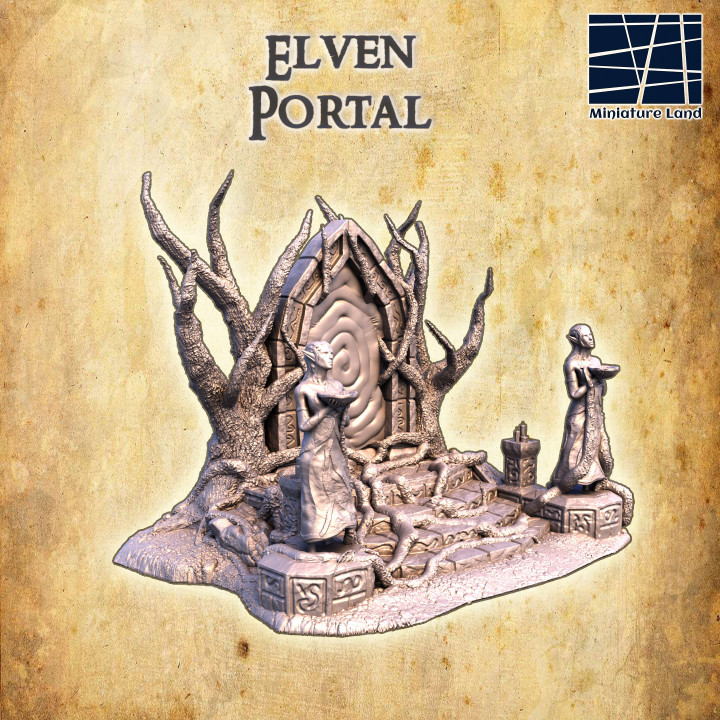Elven Portal - Tabletop Terrain - 28 MM image