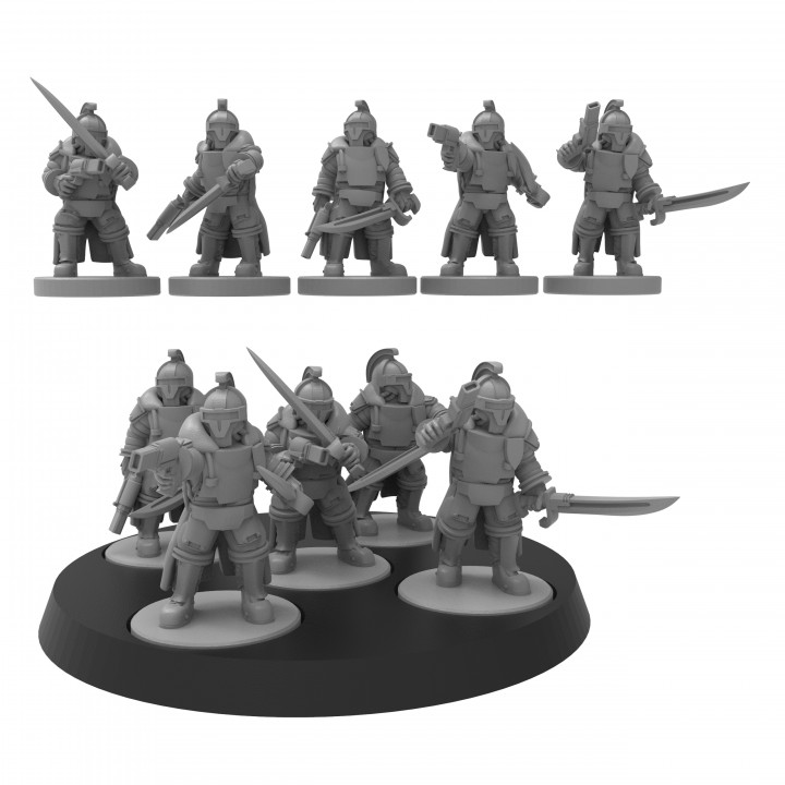 Smol Lunar Auxilia Companion Swordsmen - Presupported image