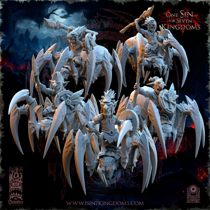 The Black Horde Goblins Jungle Spider Riders image