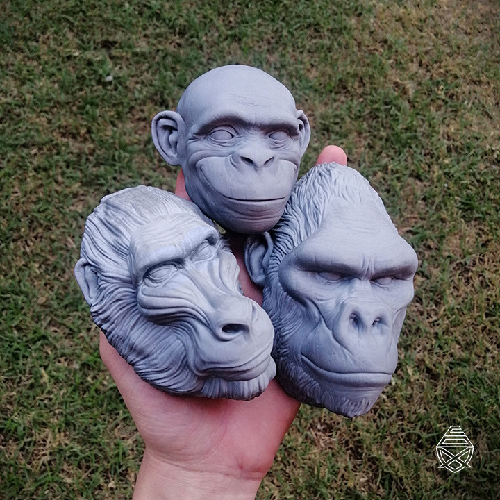 Wall Hanging Monkeys Set