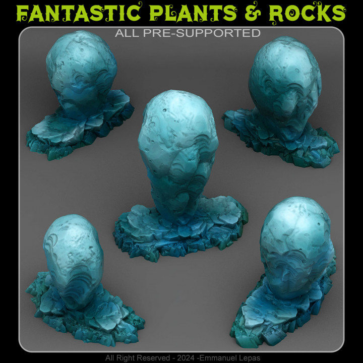 3D Printable MYSTICAL ICE ROCKS by Fantastic Plants And Rocks