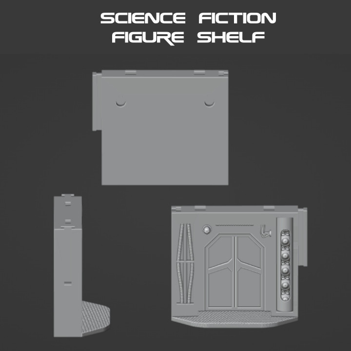 Science Fiction Miniature Display Shelf