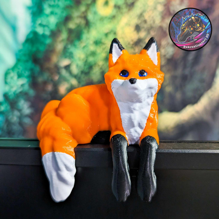 Fox Monitor Buddy, Monitor and Shelf Decoration image