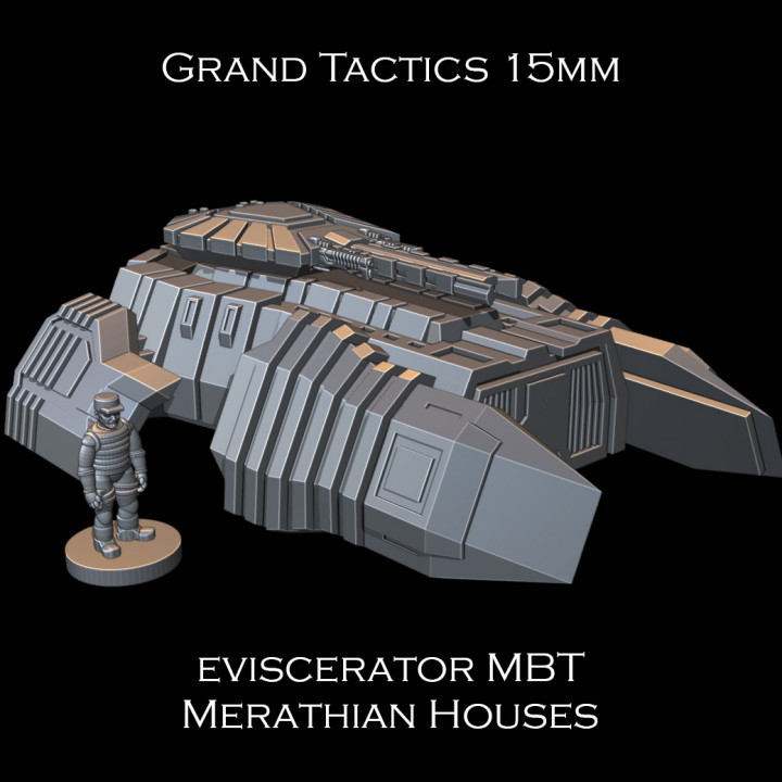 15mm SCI-FI Grand Tactics - Eviscerator MBT - Presupported