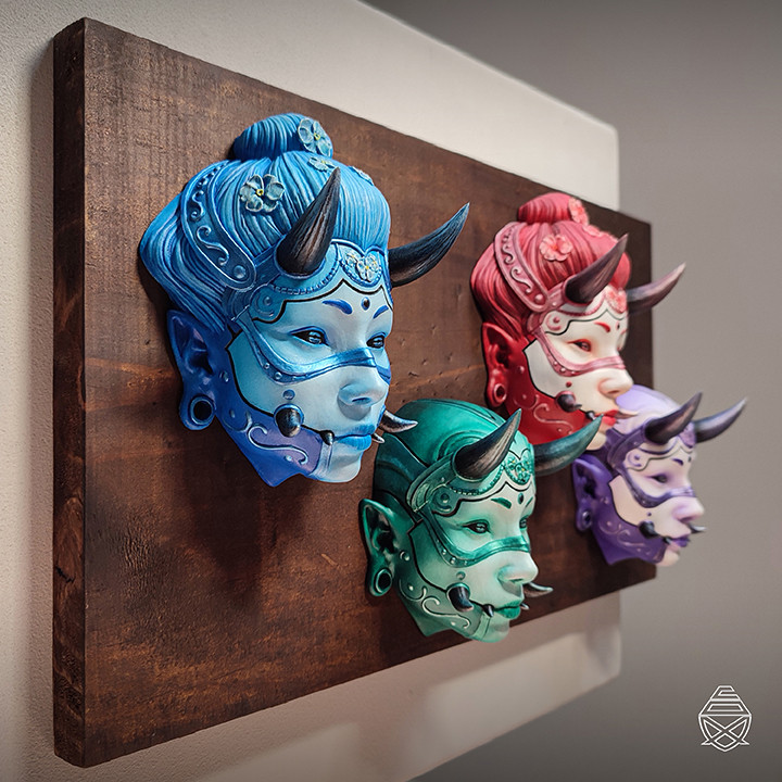 Hannya wall mask