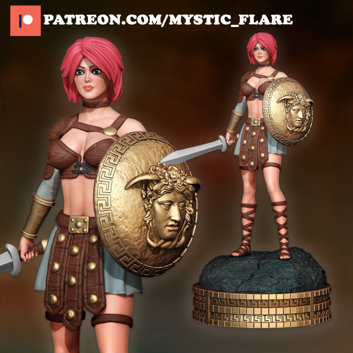 Gladiator Girl Warrior image