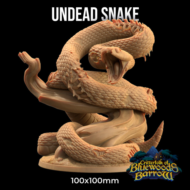 Undead Snake | PRESUPPORTED | The Critterfolk of Bluewoods Barrows image