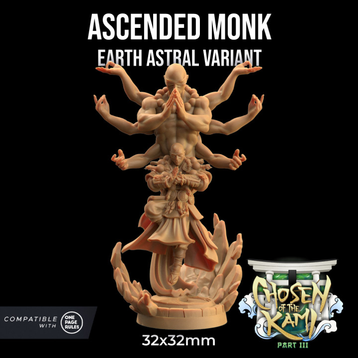 Ascended Monk | PRESUPPORTED | Chosen of the Kami Pt. III image