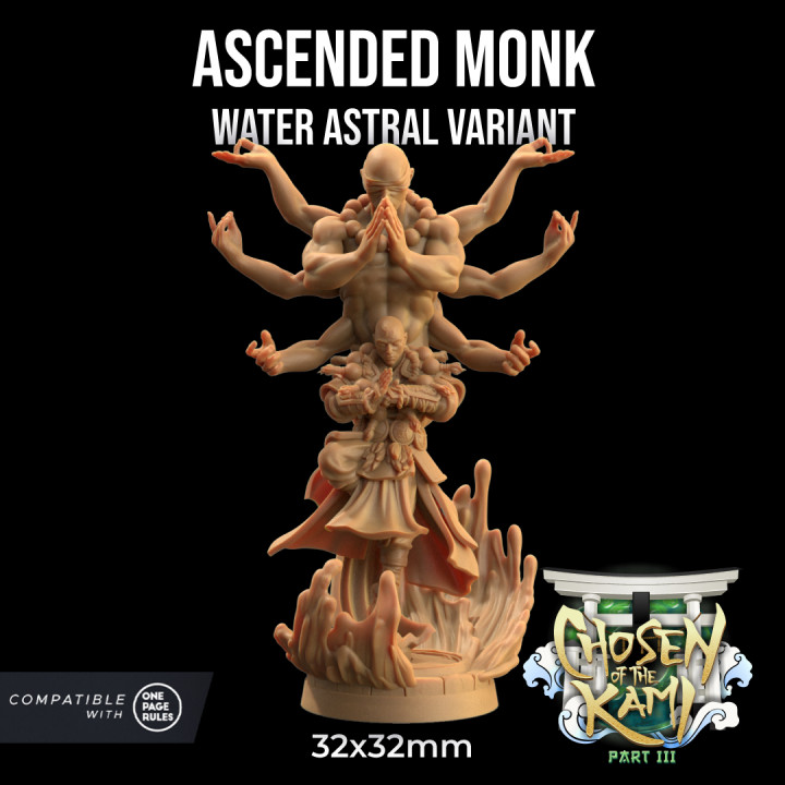 Ascended Monk | PRESUPPORTED | Chosen of the Kami Pt. III image
