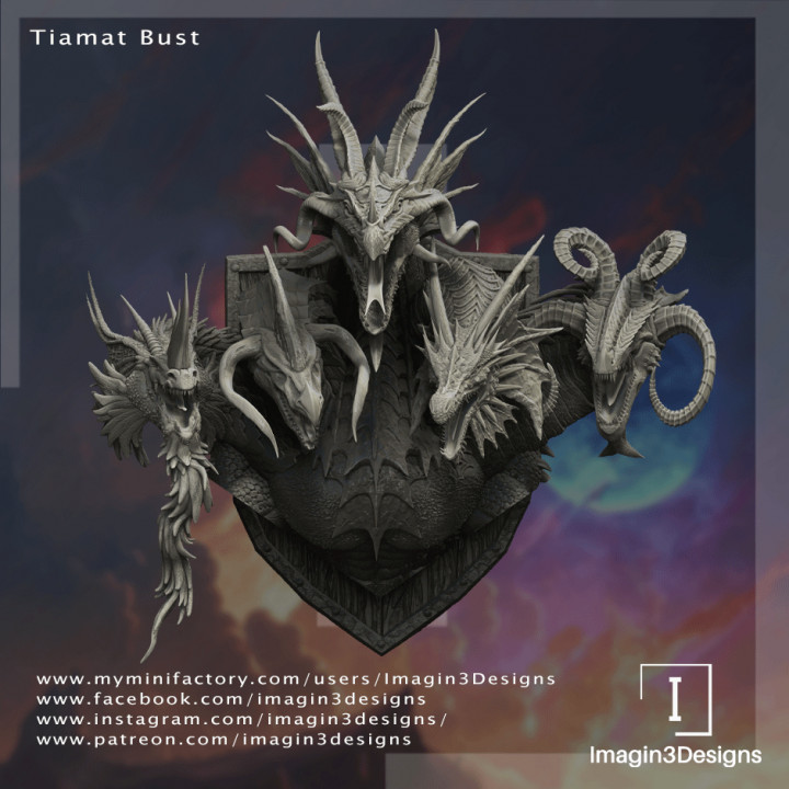 Pre-Supported Tiamat Bust image