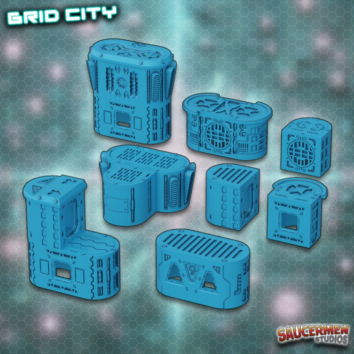 Grid City - Capsule Buildings image