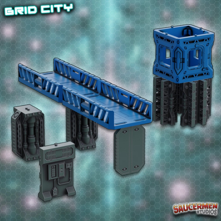 Grid City - Support Pillars image