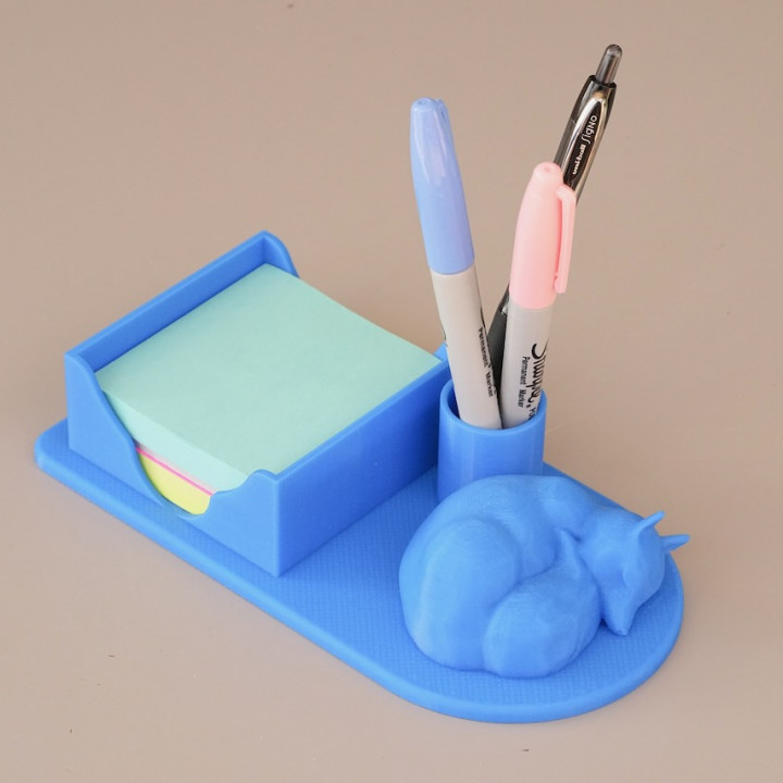 Sleeping Fox Post-it Dispenser