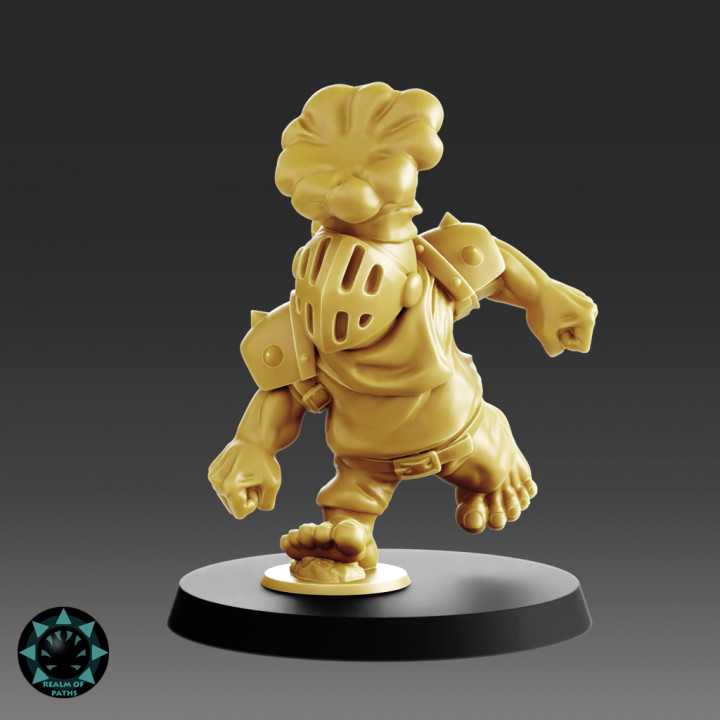 3D Printable HALFLINGS - Kitchen Knights - Fantasy Football by Realm of ...