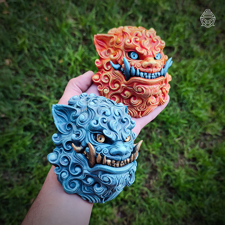 Lion Foo wall keychain
