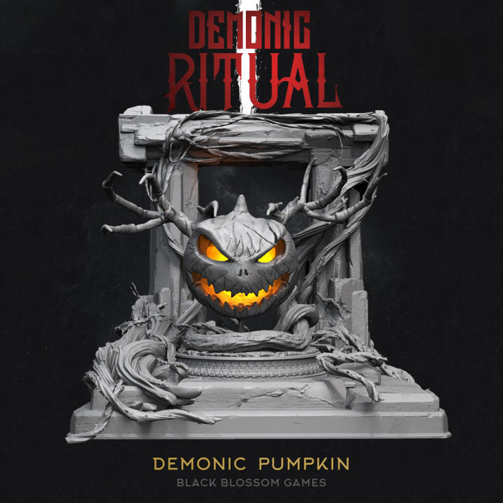 DEM010 Demonic Pumpkin :: Demonic Ritual I :: Black Blossom Games image