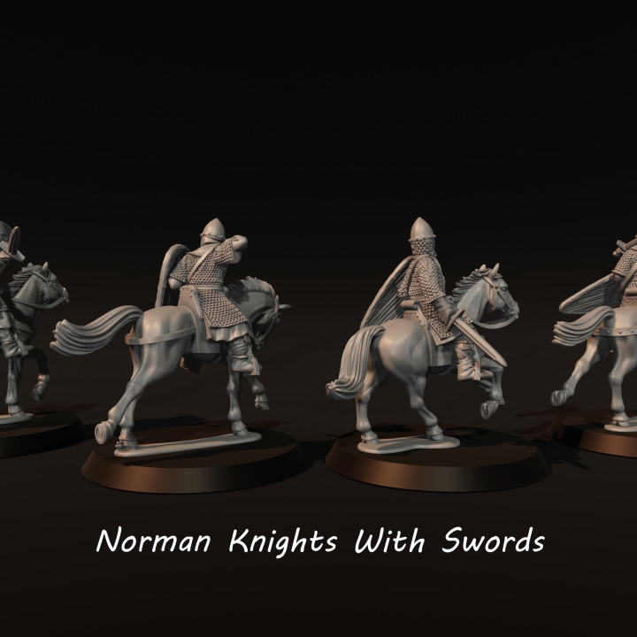 Norman Knights With Swords image
