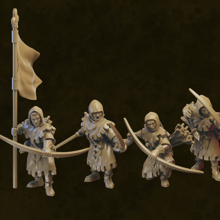 Medieval Squires Miniatures (32mm, modular) image