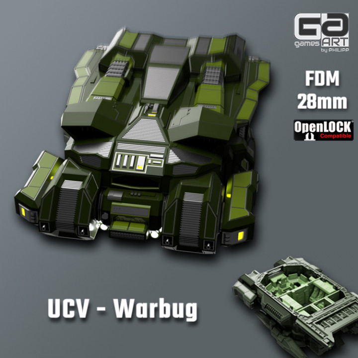 UCV - Warbug - 28mm spaceship's Cover