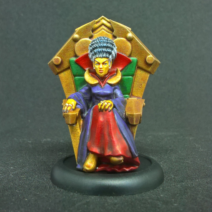 Crone Queen of the Steppes on Throne image