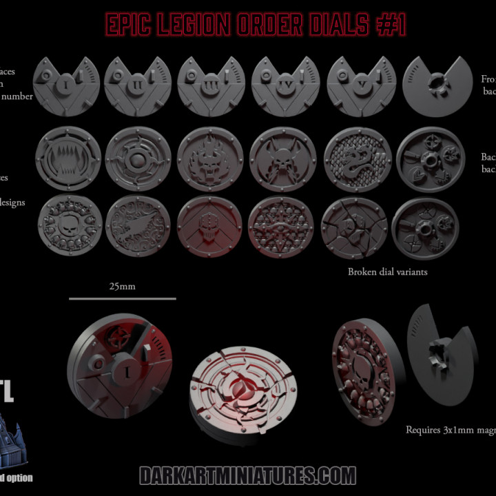 Epic Legion Order Dials #1 image