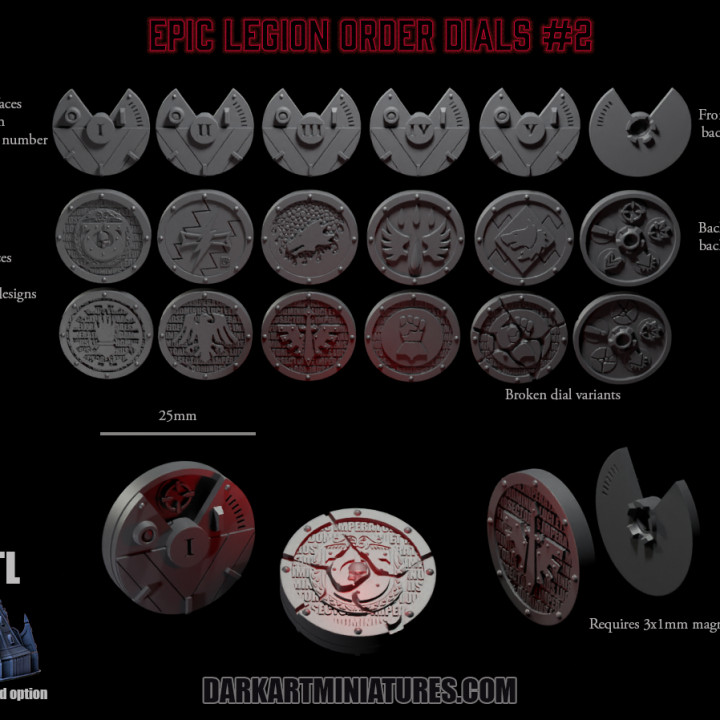 Epic Legion Order Dials #2 image