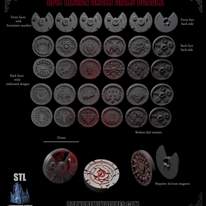 Epic Legion Order Dials (bundle)
