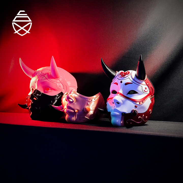 3D Printable Hannya Mask by PipeCox