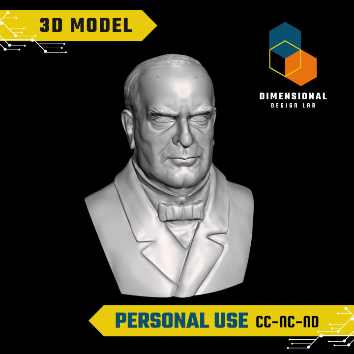 William McKinley - High-Quality STL File for 3D Printing (PERSONAL USE) image