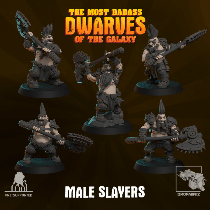 Sci-Fi Male Dwarf Slayers