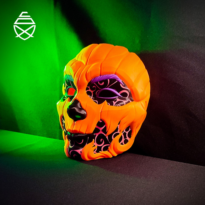 Glow In The Dark Pumpkin Mask Glow In The Dark Pumpkin Mask