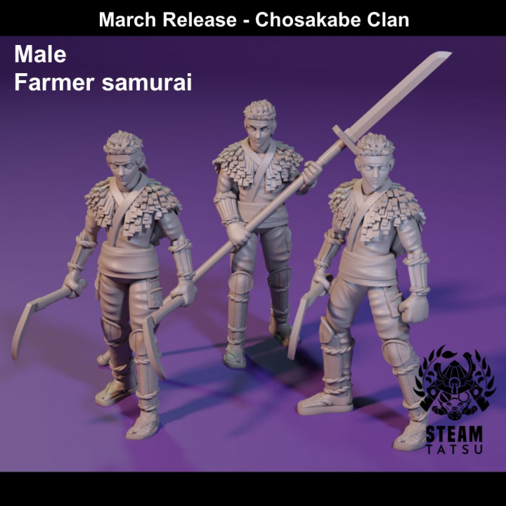 Male farmer samurai image