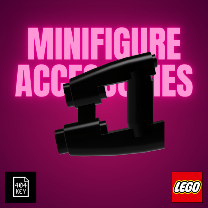 3D Printable Lego Minifigure, Weapon Gun, Space Blaster, 17010 by Mark ...