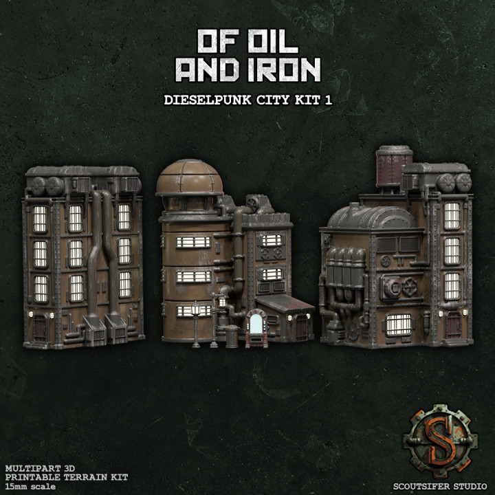 Dieselpunk City Terrain Kit 1