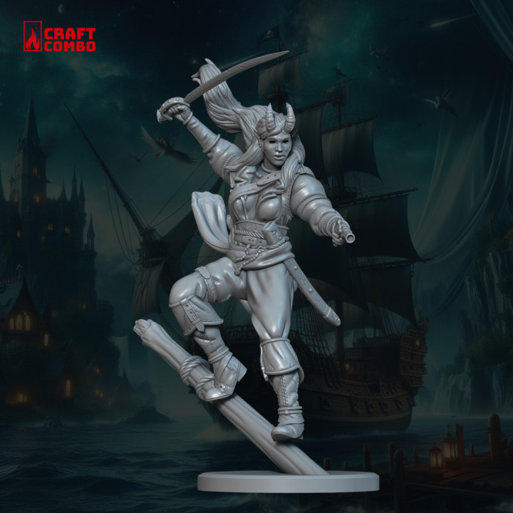 Tiefling Pirate, Hero's Guild image