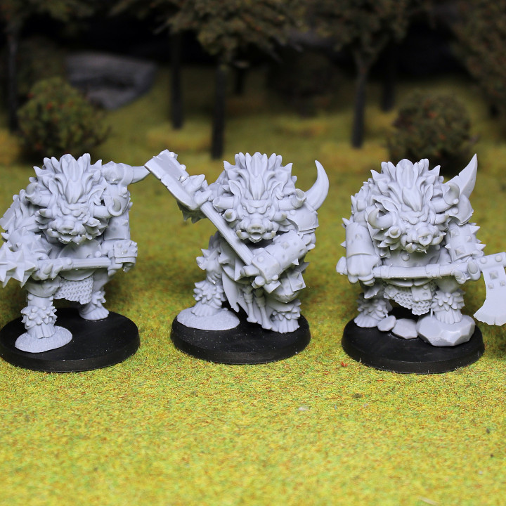 3D Printable Ogre pigs by MOMminiatures