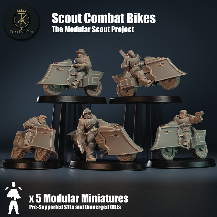 Modular Scout Combat Bikes - Presupported image