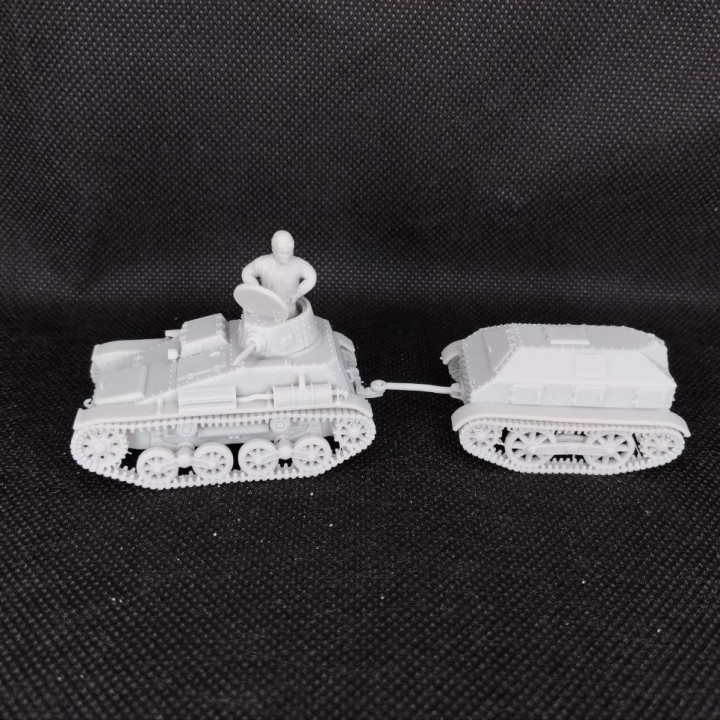 Type 94 Tankette (early) + Trailer + 2 Tankmen (Japan, WW2) image