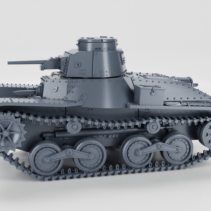 Type 95 Ha-Go Light Tank + 2 Tankmen (Japan, WW2) image