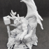 Bstmn17: Part 1- Clovis Minotaur Lord on throne (pre-supported) Part 1 of a larger diorama. print image