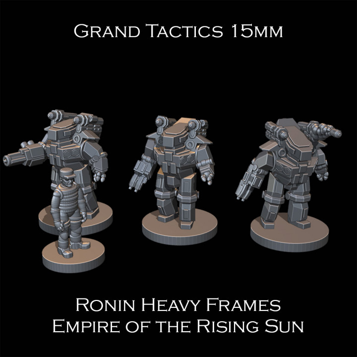 15mm SCI-FI Grand Tactics - Ronin Heavy Frames - Presupported